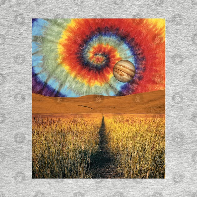 Wheat Crops Field Tie Dye by Souls.Print